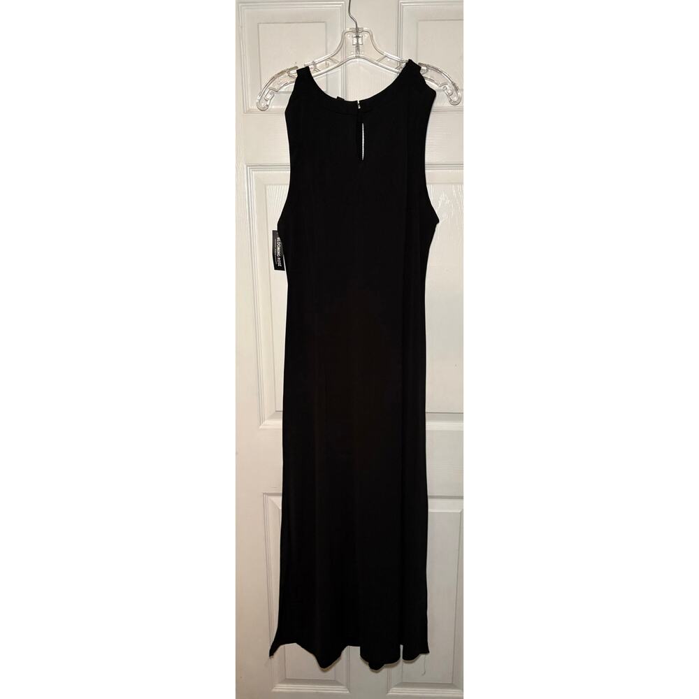Blooming Rose black long dress size 1X beautiful strappy‎ neckline